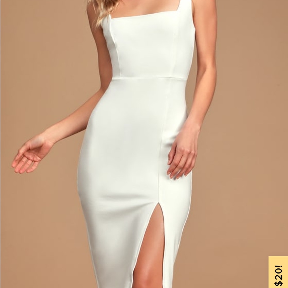 White dress sold out of lulus.com
